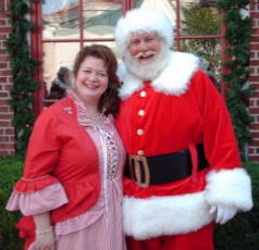 Mrs. Claus in a Victorian Dress